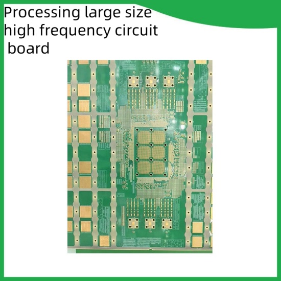 Processing large size high frequency circuit board 