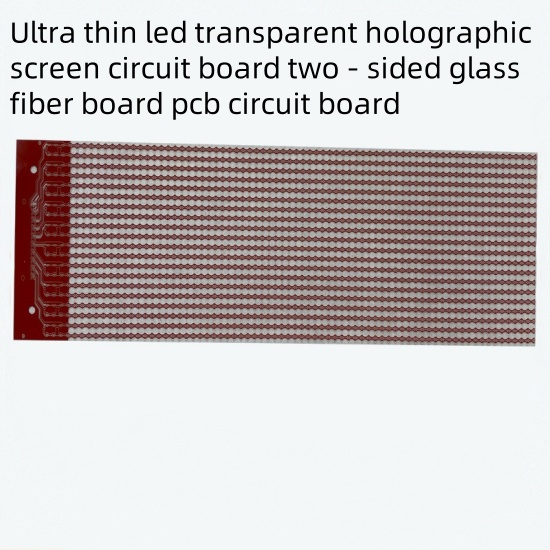 Ultra thin led transparent holographic screen circuit board two - sided glass fiber board pcb circuit board 
