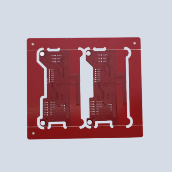 16-layer PCB with blind and buried vias, red solder mask