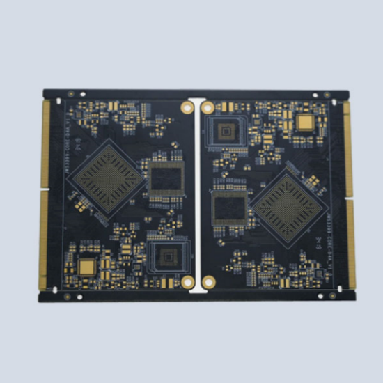 8-layer PCB circuit board with gold fingers, blind, and buried vias